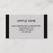 マグノリアはっきりしたオンブラックフラワー撮影 名刺 (裏面)