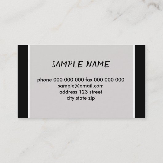 マグノリアはっきりしたオンブラックフラワー撮影 名刺 (裏面)