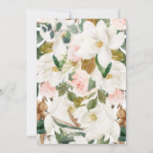 マグノリアを持つ国のブライダルシャワーの招待状 招待状 (裏面)