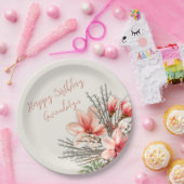 マグノリアウィローバースデーパーティー紙プレート ペーパープレート (パーティー)