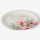 マグノリアウィローバースデーパーティー紙プレート ペーパープレート (アングル)