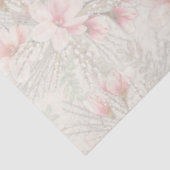 マグノリアウィローパターン（の模様が）あるフローラティッシュペーパー 薄葉紙 (詳細)