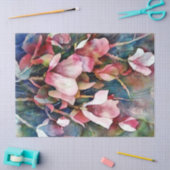 マグノリアウォーターカラーアート1デクページティッシュペーパー 薄葉紙 (クラフト)