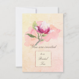 マグノリアウォーターカラーティーパーティの招待状 招待状