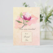 マグノリアウォーターカラーティーパーティの招待状 招待状 (スタンド正面)