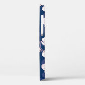 マグノリアエレガンス：ネイビー春開花 Case-Mate iPhoneケース (裏面 / 左)