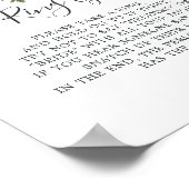 マグノリアエレガントザリングや輪ゲームサイン ポスター (角)