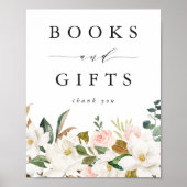 マグノリアエレガントスの赤ちゃんシャワーの本とギフト ポスター (正面)