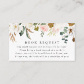 マグノリアエレガントス赤ちゃんシャワーブックリクエスト エンクロージャーカード (正面)