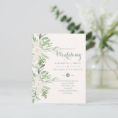 マグノリアエレガントセージフローラ結婚式招待状 (スタンド正面)