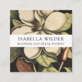 マグノリアエレガントフラワーフローリスト スクエア名刺 (正面)