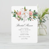 マグノリアエレガントフローラブライダルシャワー 招待状 (スタンド正面)