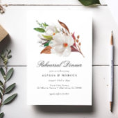 マグノリアエレガントフローラリハーサルディナー 招待状