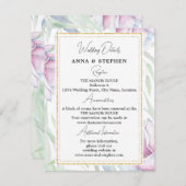 マグノリアエレガントフローラ結婚の詳細 エンクロージャーカード (正面/裏面)