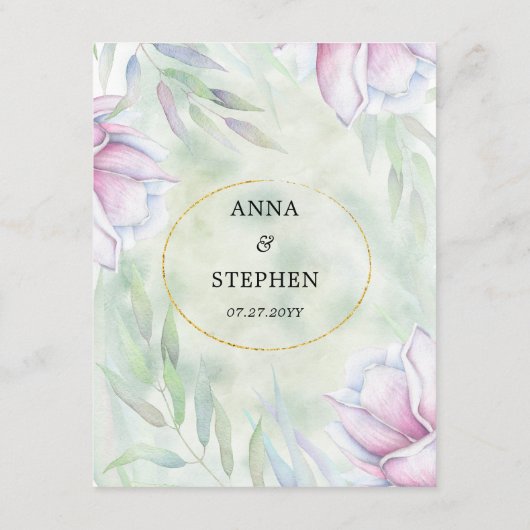 マグノリアエレガントフローラ結婚の詳細 エンクロージャーカード (裏面)