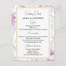 マグノリアエレガントフローラ結婚の詳細 エンクロージャーカード