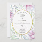 マグノリアエレガントフローラ結婚ズ 招待状 (正面)