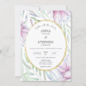 マグノリアエレガントフローラ結婚ズ 招待状 (正面)