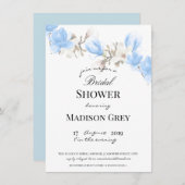 マグノリアエレガントブロッサムブライダルシャワー 招待状 (正面/裏面)