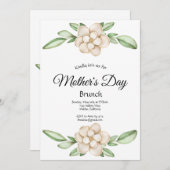 マグノリアエレガントマザーズデイブランチ招待状 招待状 (正面/裏面)