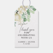 マグノリアエレガントユーカリプトゥスありがとうござ結婚う ギフトタグ (正面)