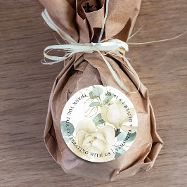 マグノリアエレガントユーカリプトゥスありがとうござ結婚う ラウンドシール