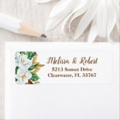 マグノリアエレガント差出人住所ラベル ラベル (インサイチュ)