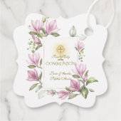 マグノリアエレガント花金ゴールド聖餐式 フェイバータグ (裏面)