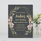 マグノリアエレガント30歳の誕生日 招待状 (スタンド正面)