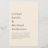 マグノリアクリーモダンム結婚ズタイポグラフィ (正面)