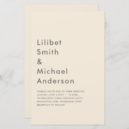 マグノリアクリーモダンム結婚ズタイポグラフィ