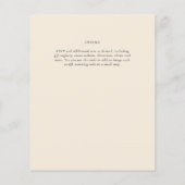 マグノリアクリーモダンム結婚ズタイポグラフィ (裏面)