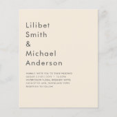 マグノリアクリーモダンム結婚ズタイポグラフィ (正面)