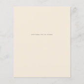 マグノリアクリーモダンム結婚ズタイポグラフィ (裏面)