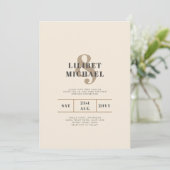 マグノリアクリーモダンム結婚ズタイポグラフィ (スタンド正面)