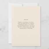 マグノリアクリーモダンム結婚ズタイポグラフィ (裏面)