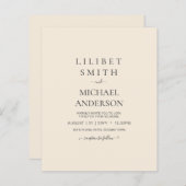 マグノリアクリーモダンム結婚ズタイポグラフィ (正面/裏面)