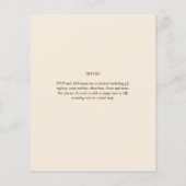 マグノリアクリーモダンム結婚ズタイポグラフィ (裏面)