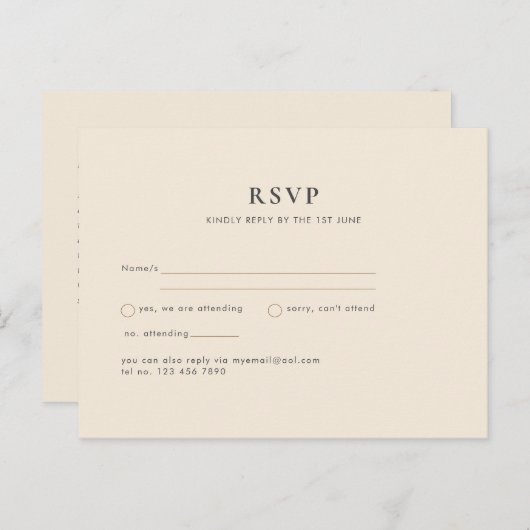 マグノリアクリーモダンム結婚ズタイポグラフィ ポストカード (正面/裏面)