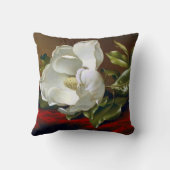 マグノリアグランディフローラブロッサムファインアート クッション (裏面)