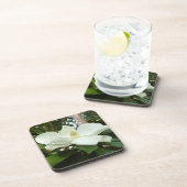 マグノリアグランディフローラ懸命プラスチックコースター コースター (右側)