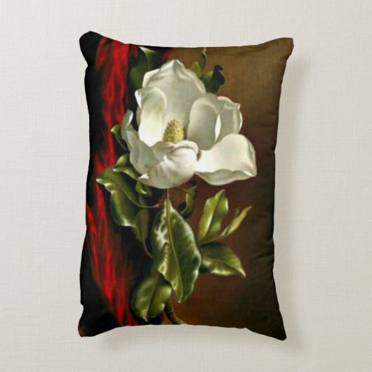 マグノリアグランディフローラ–1895 – マーティンジョンソンヘード アクセントクッション (裏面(縦))