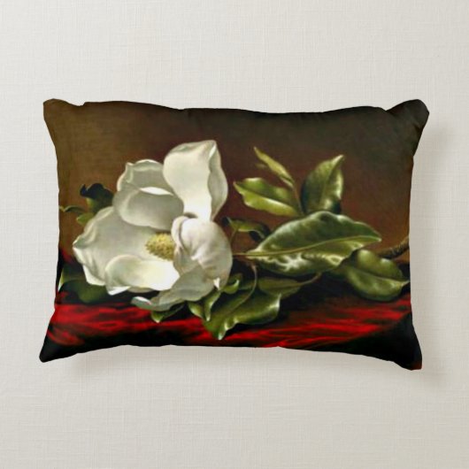 マグノリアグランディフローラ–1895 – マーティンジョンソンヘード アクセントクッション (裏面)