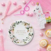 マグノリアグリーンの紙皿 ペーパープレート (パーティー)