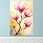 マグノリアグロー キャンバスプリント (インサイチュ (ウッドフロア))