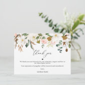 マグノリアコットンサンキューカードお祝いオブライフ サンキューカード (スタンド正面)