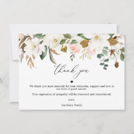 マグノリアコットンサンキューカードお祝いオブライフ サンキューカード