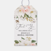 マグノリアコットンブライダルシャワーメッセージカード ギフトタグ (正面)