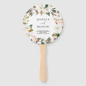 マグノリアコットンラウンド結婚式 プログラムファン ハンドファン (正面)