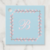 マグノリアコレクションスパンシュガーブルーバックグラウンドFav フェイバータグ (正面)